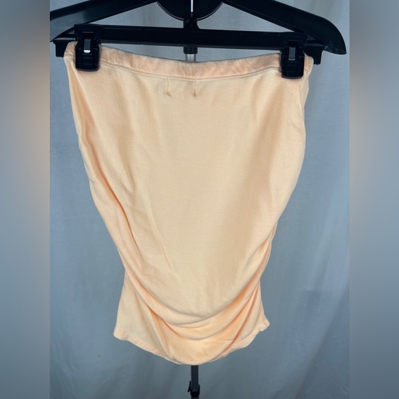 Sundry Womens Ruched Mini Peach Pencil Skirt Size 2 (XS) NWT - Picture 6 of 10